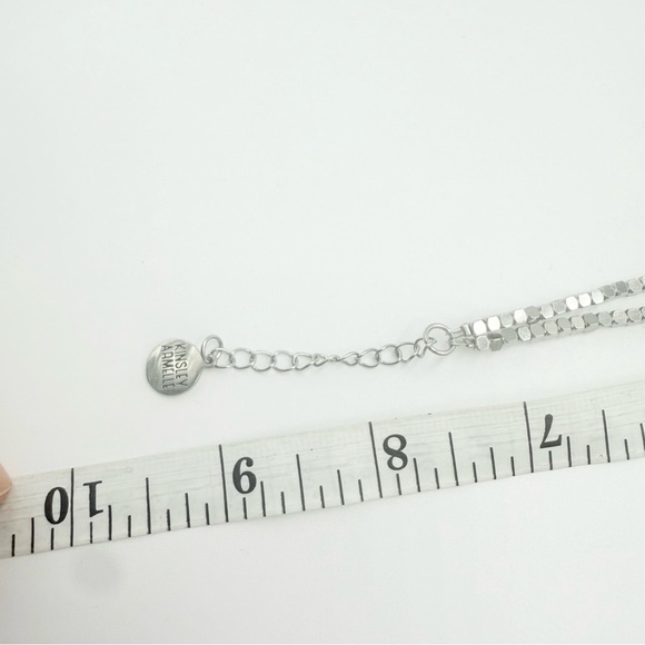 Kinsley Armelle SILVER CRUSH Silver Plated Adjustable BRACELET - Picture 4 of 8